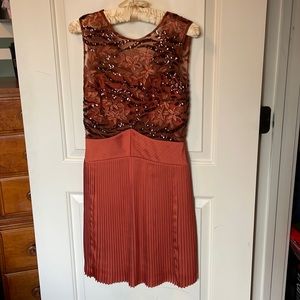 Three Floor copper color dress